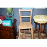 Child's elm seated chair
