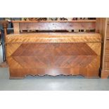 American walnut and pine blanket box