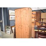 Pine double wardrobe