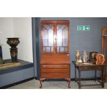 Edwardian bureau bookcase with three drawers under