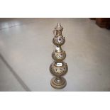 Brass Moroccan table lamp