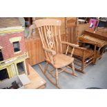 Beech rocking chair