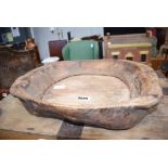 Elm dough mixing bowl