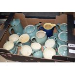 3 boxes containing Denby crockery