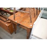 Pine kitchen table with drawer