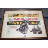 Marlon Brando ''The Wild One'' movie advertising poster