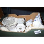 3 boxes containing a large quantity of crockery and china