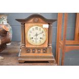Walnut mantel clock
