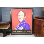 Double-sided pub sign for the Prince Albert