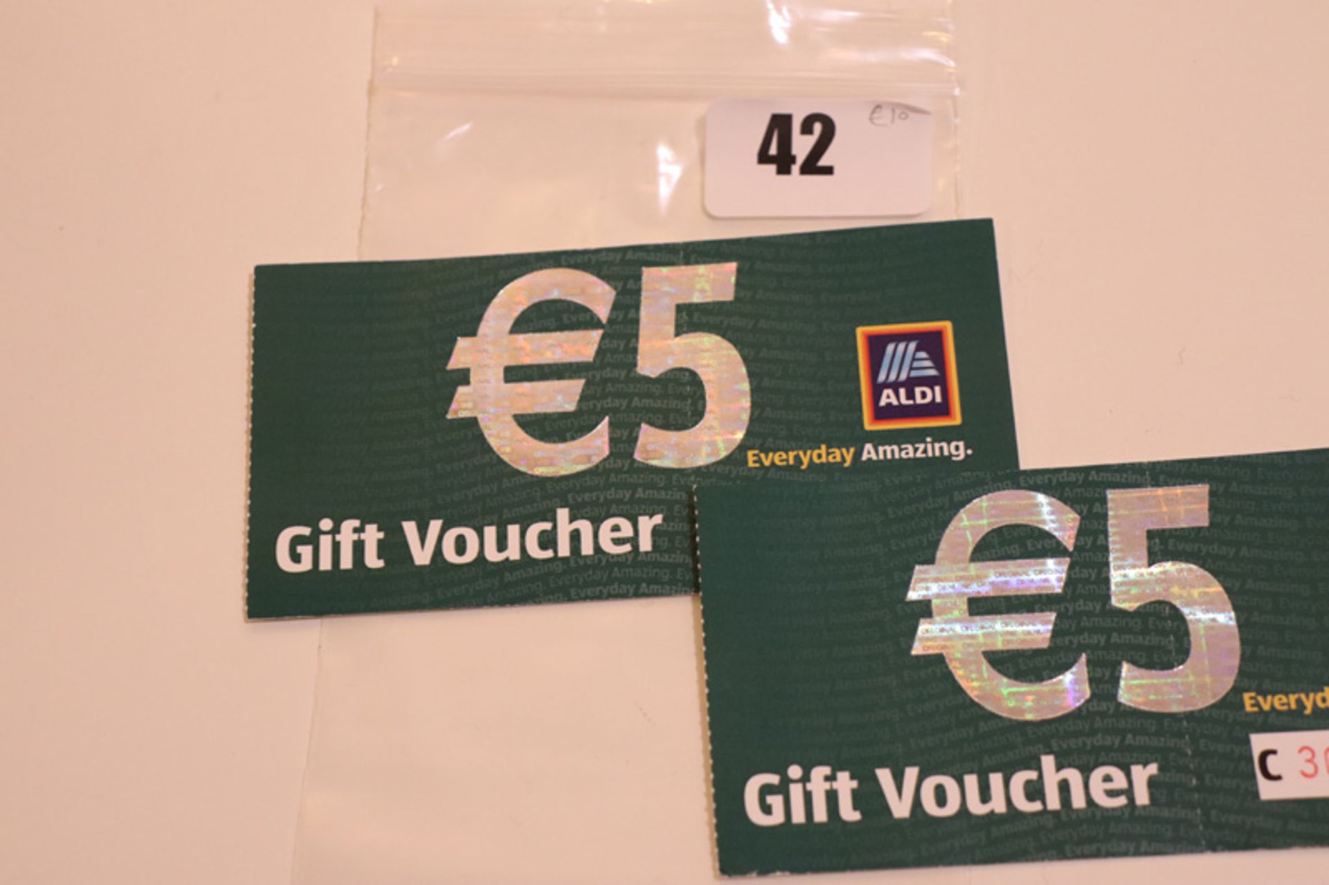 Aldi (x1) - Total face value €10 EUR