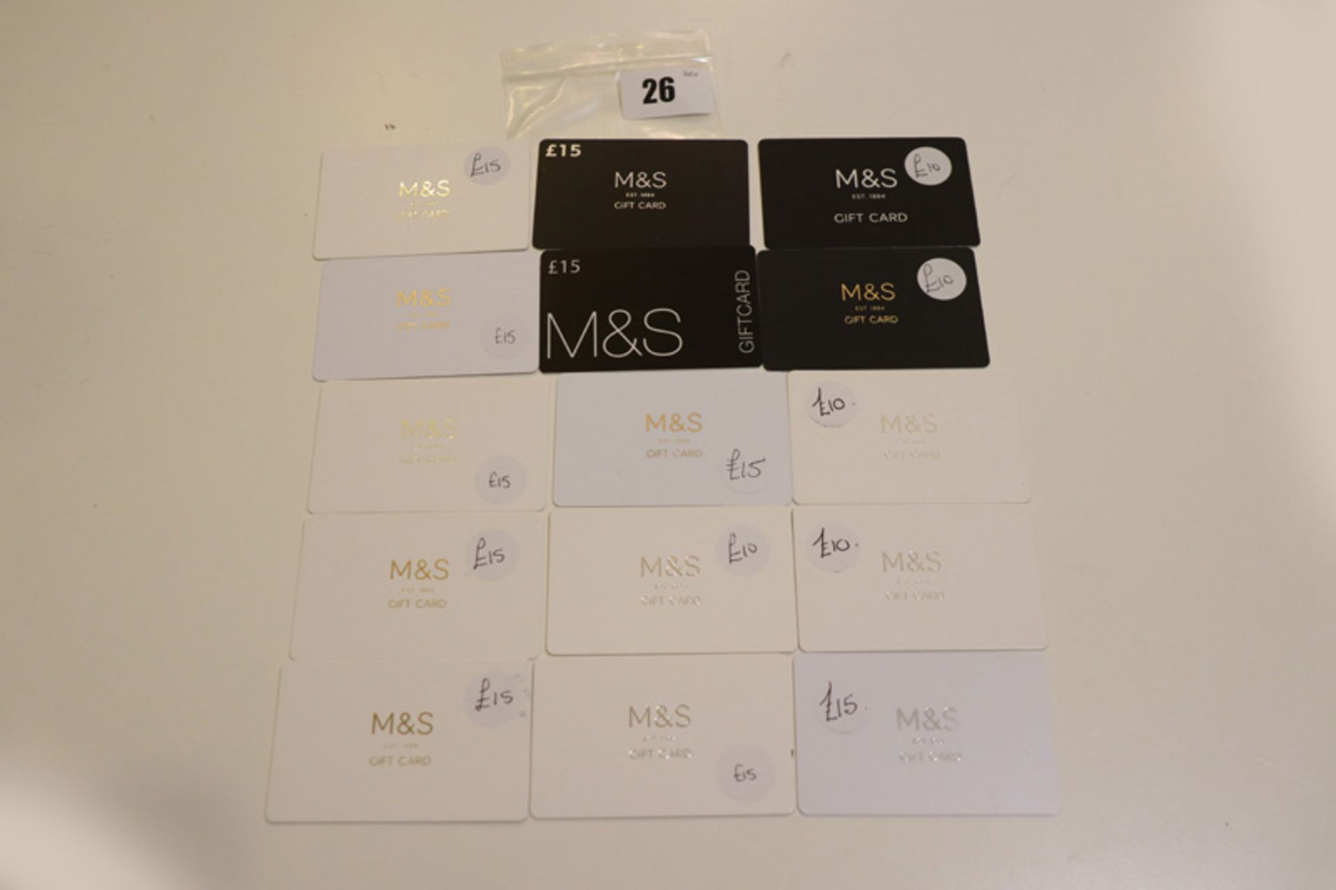 Marks & Spencer (x15) - Total face value £200