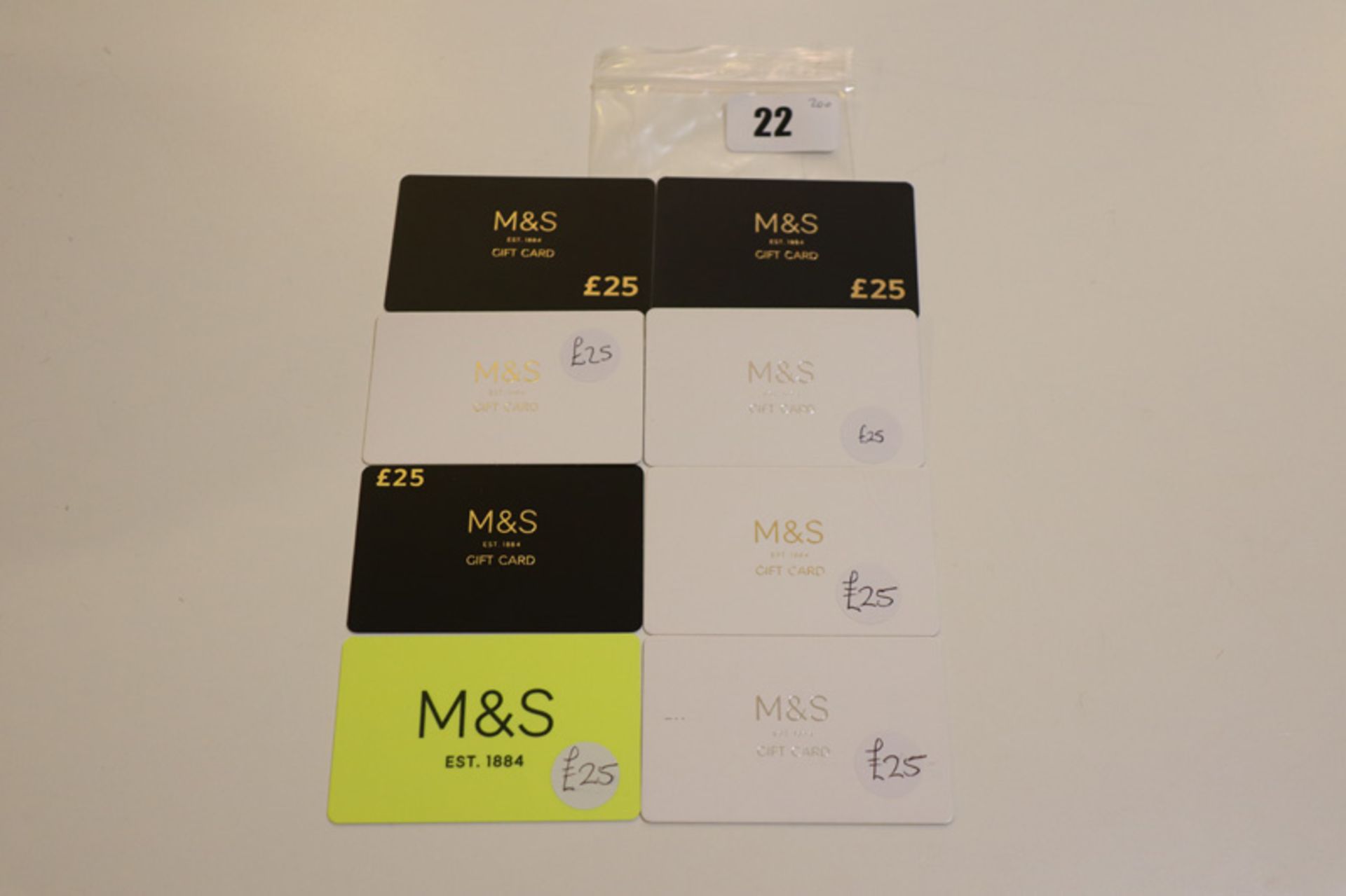 Marks & Spencer (x8) - Total face value £200