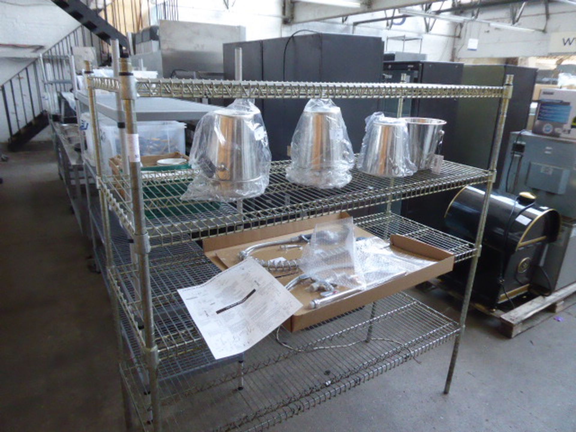 150cm Stainless steel 4 tier pot rack