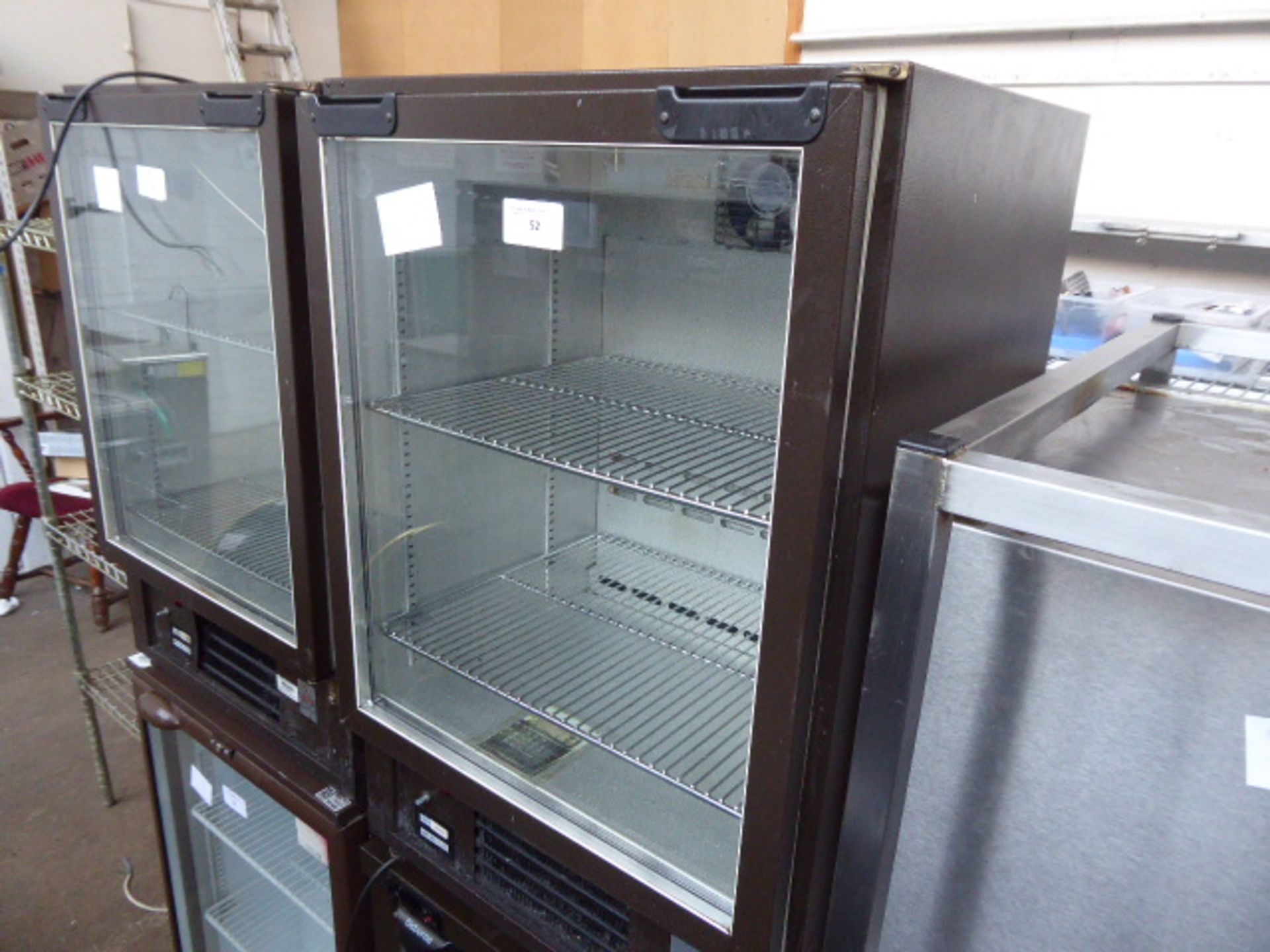 (162) 60cm Osborne under counter single door display fridge