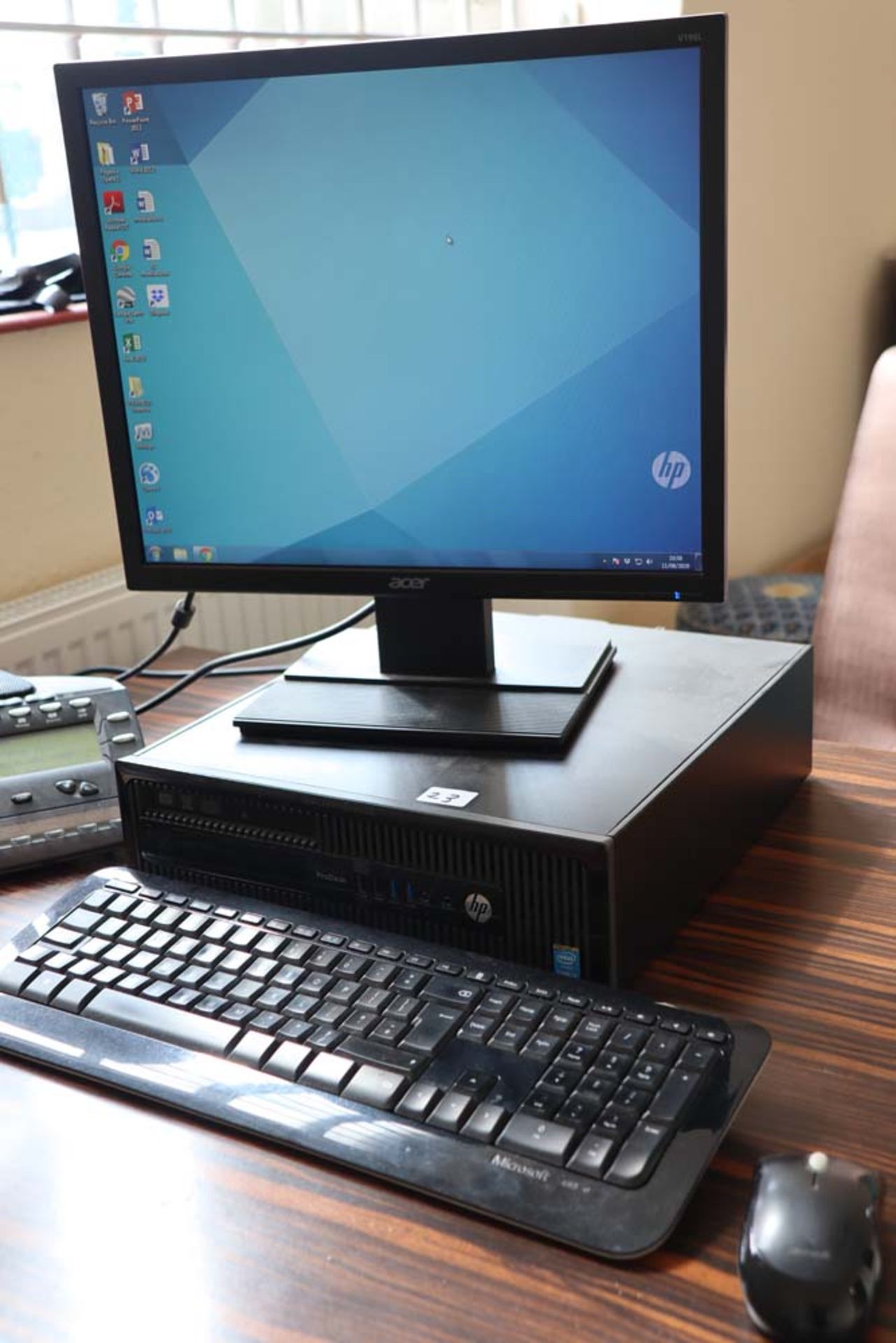 4 PC's including HP Pro, with monitor, keyboard and mouse and 3 HP Pro desk computer with monitor, - Image 6 of 7