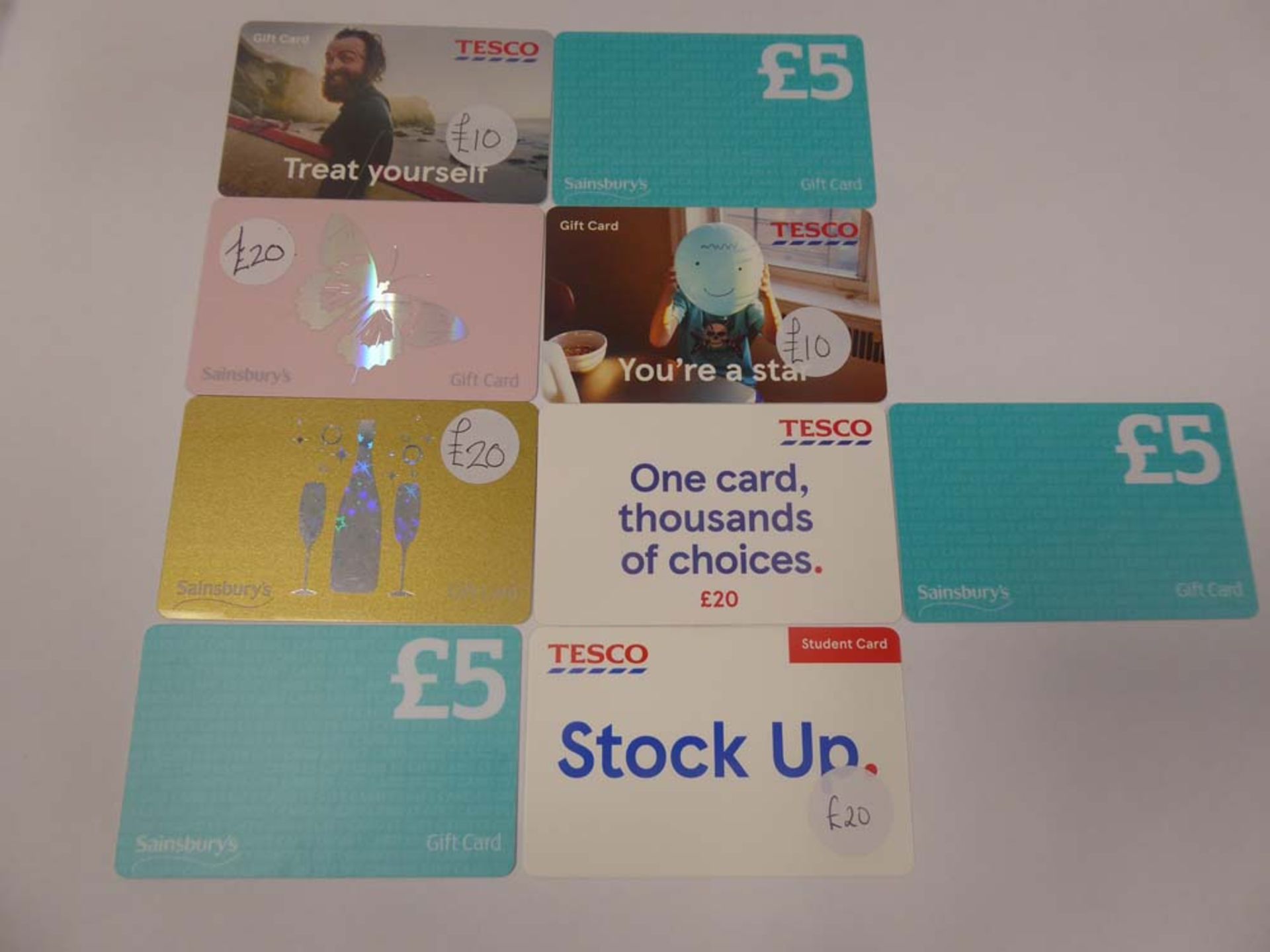 Various : Supermarket (x9) - Total face value £115