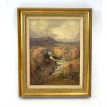 Scottish School, late 19th/early 20th century, An impressionist view of a valley,