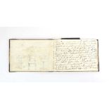A mid-19th century sketchbook containing a small selection of notes,
