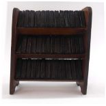 William Shakespeare : A complete 40 volume, miniature set, housed in a custom miniature bookshelf.