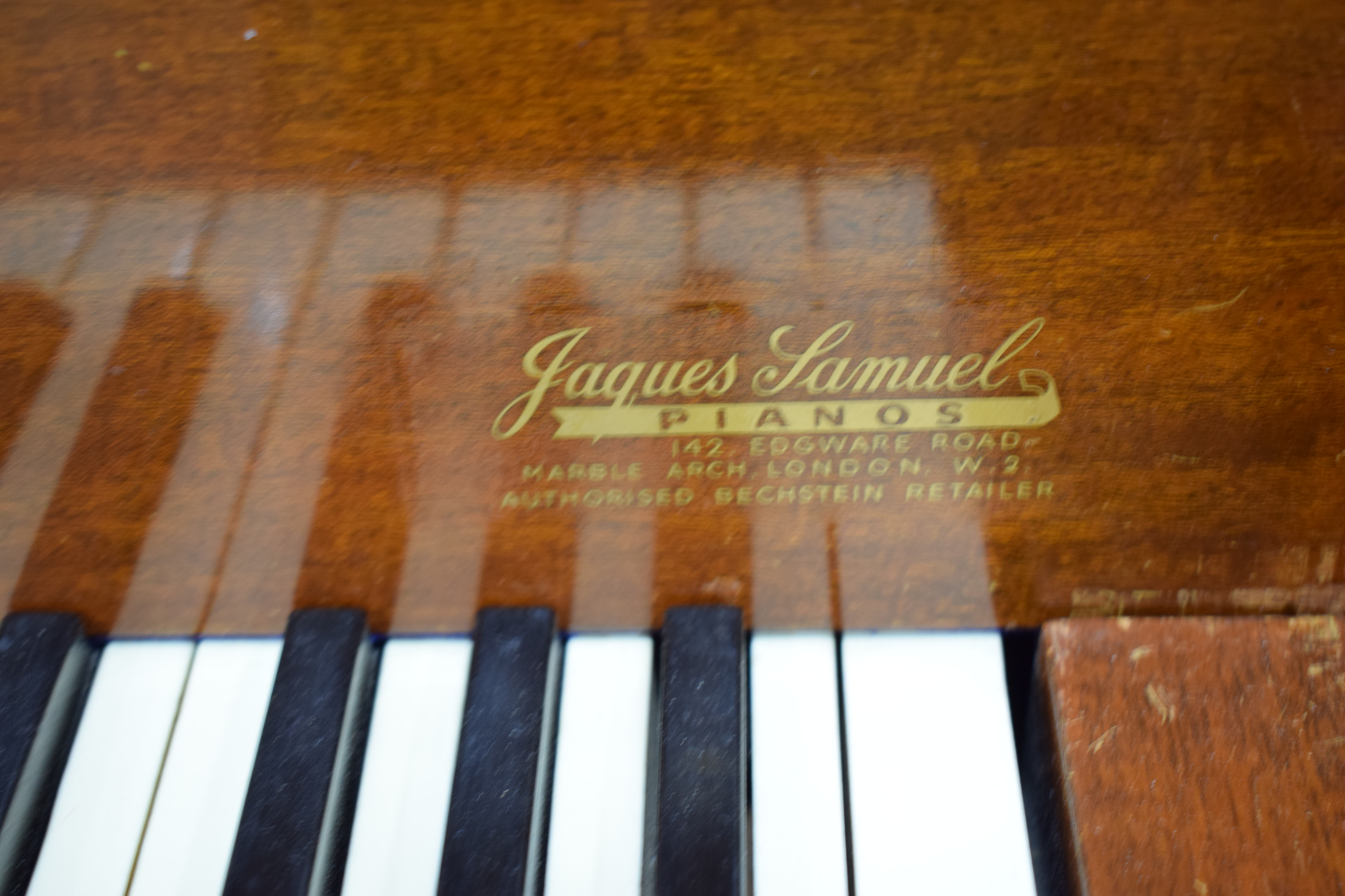 A Bluthner baby grand piano with a mahogany case, c. 1929, No. - Image 6 of 31