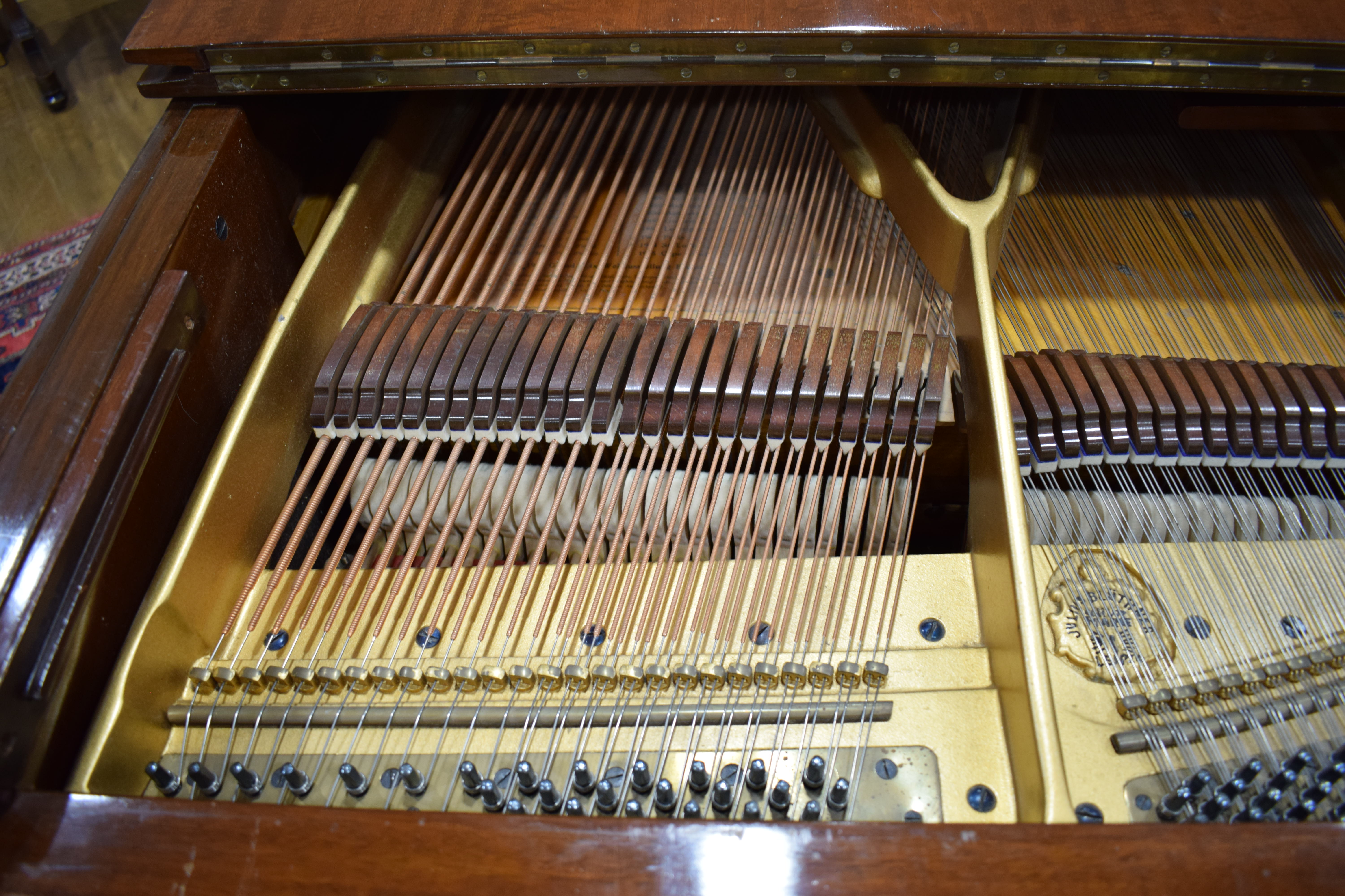 A Bluthner baby grand piano with a mahogany case, c. 1929, No. - Image 14 of 31