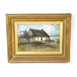 J.. T.. Brennan, A study of a thatched cottage, signed and dated '94, watercolour, 23.