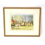 David Green (d. 2011), 'Ickwell, Beds', signed and inscribed, watercolour, 25.