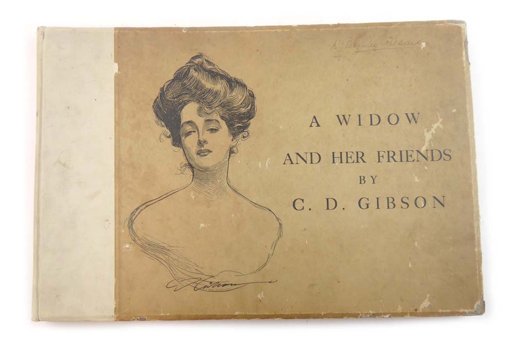 Gibson C.D. : A Widow and Her Friends, 1901. Landscape Folio Hb. Qtr.
