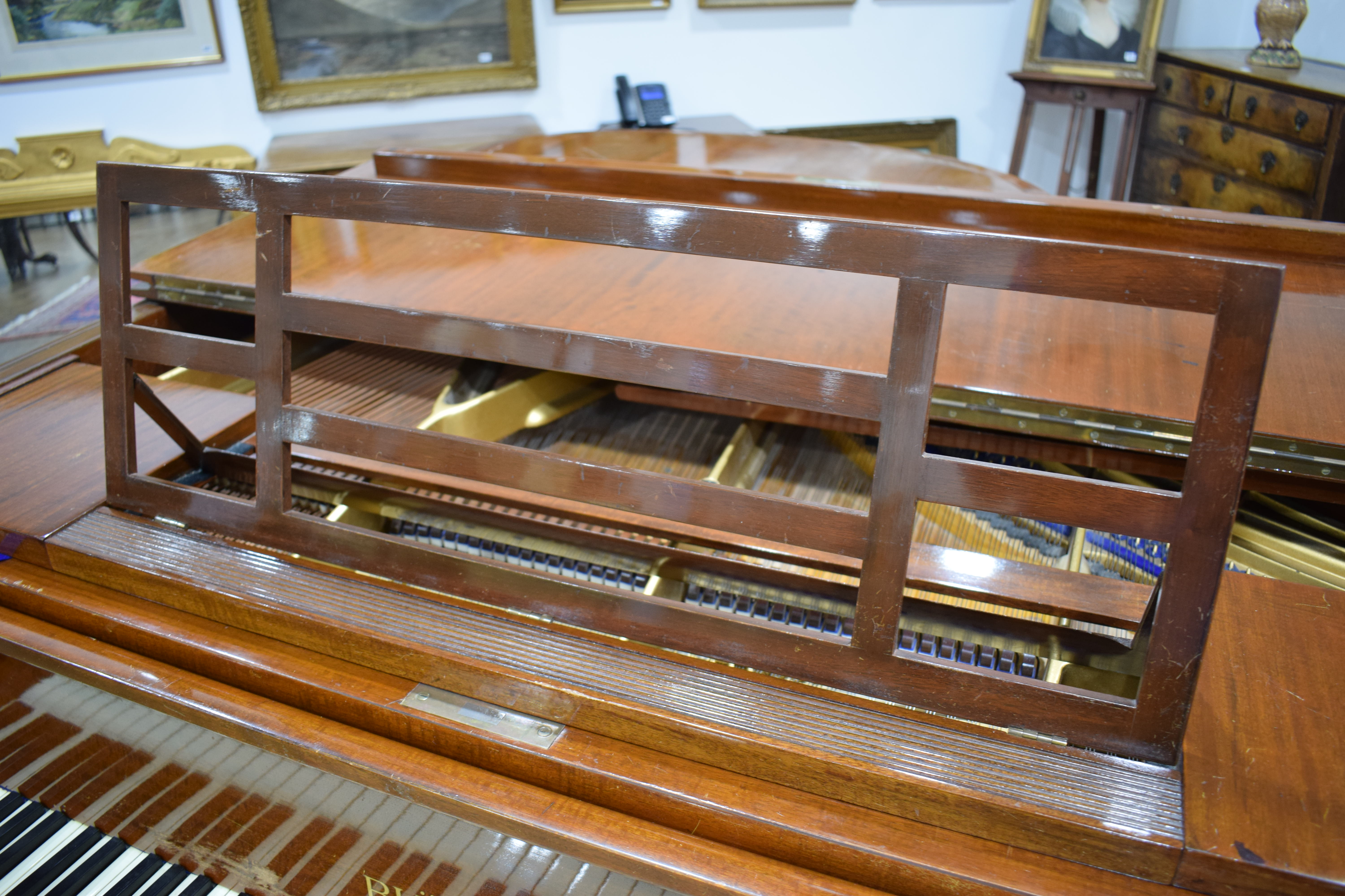 A Bluthner baby grand piano with a mahogany case, c. 1929, No. - Image 8 of 31