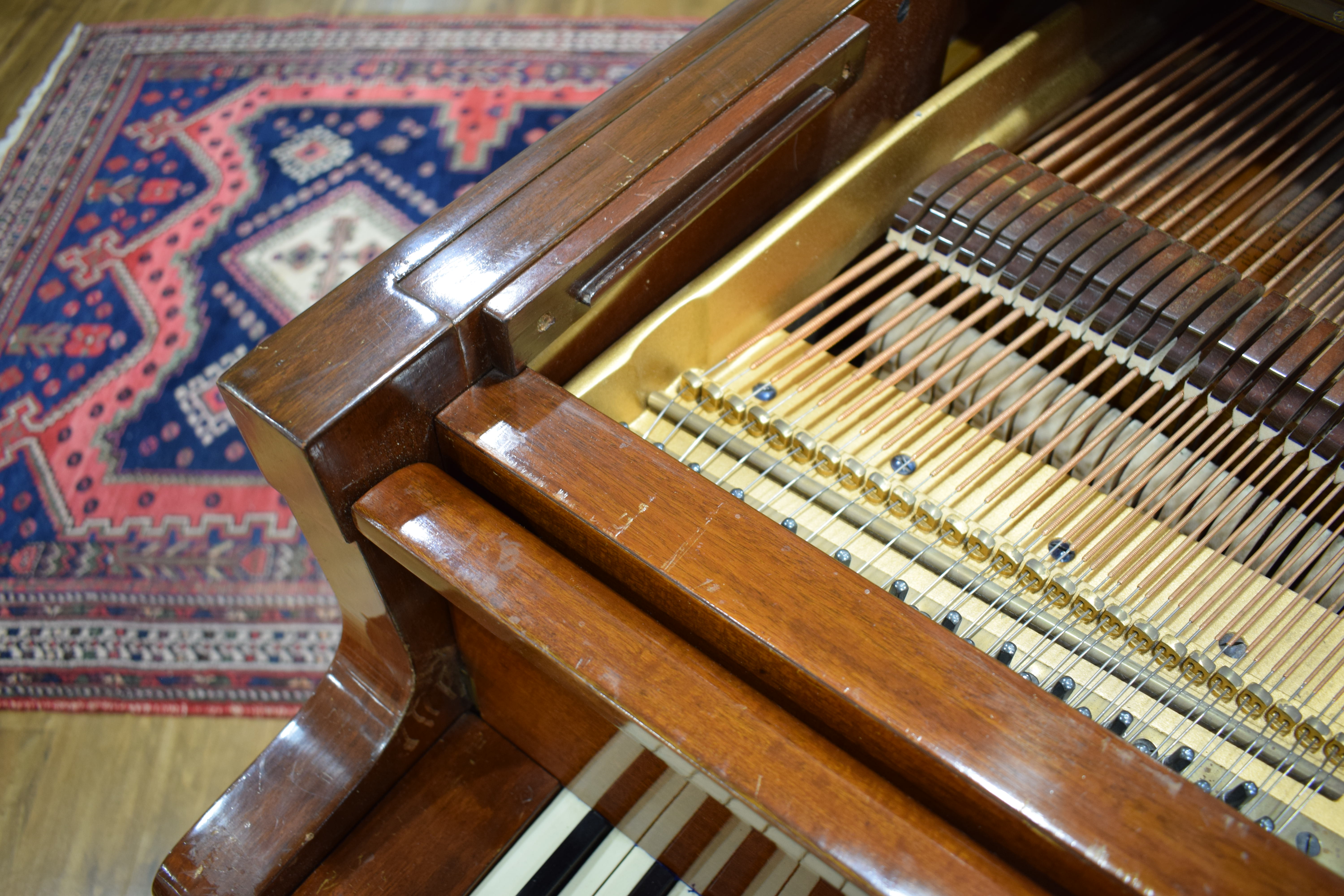 A Bluthner baby grand piano with a mahogany case, c. 1929, No. - Image 28 of 31