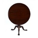 A Georgian mahogany supper table,