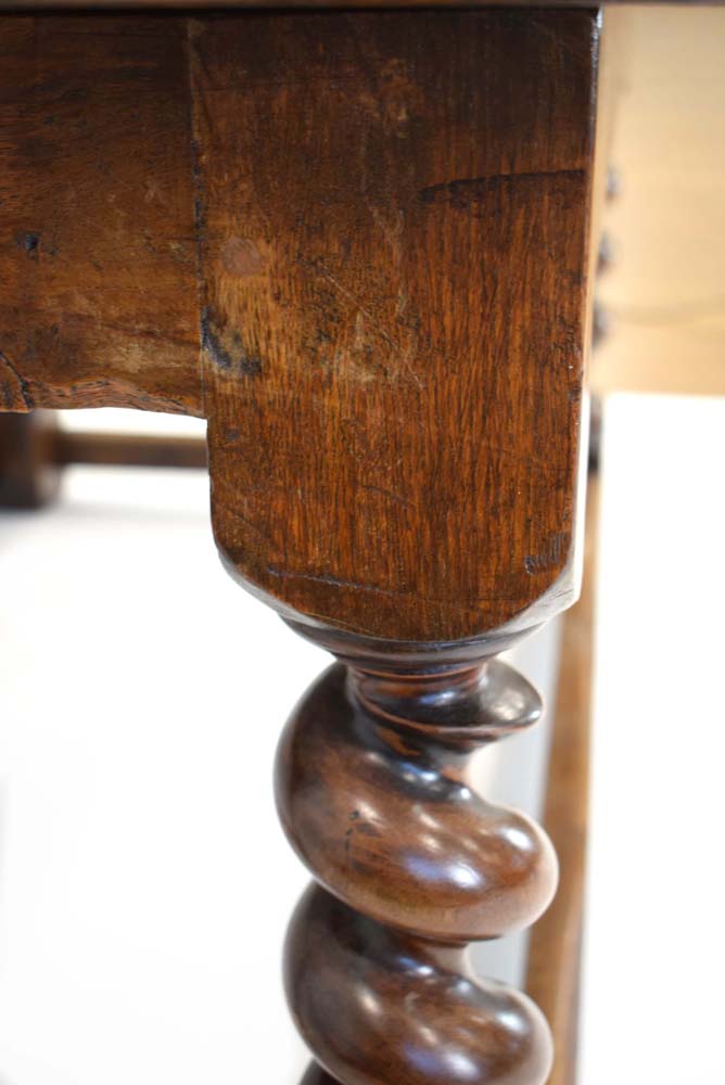 An oak refectorary table, - Image 6 of 10