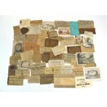 A collection of 18th century and later labels and cards, mainly for framers and glazers,