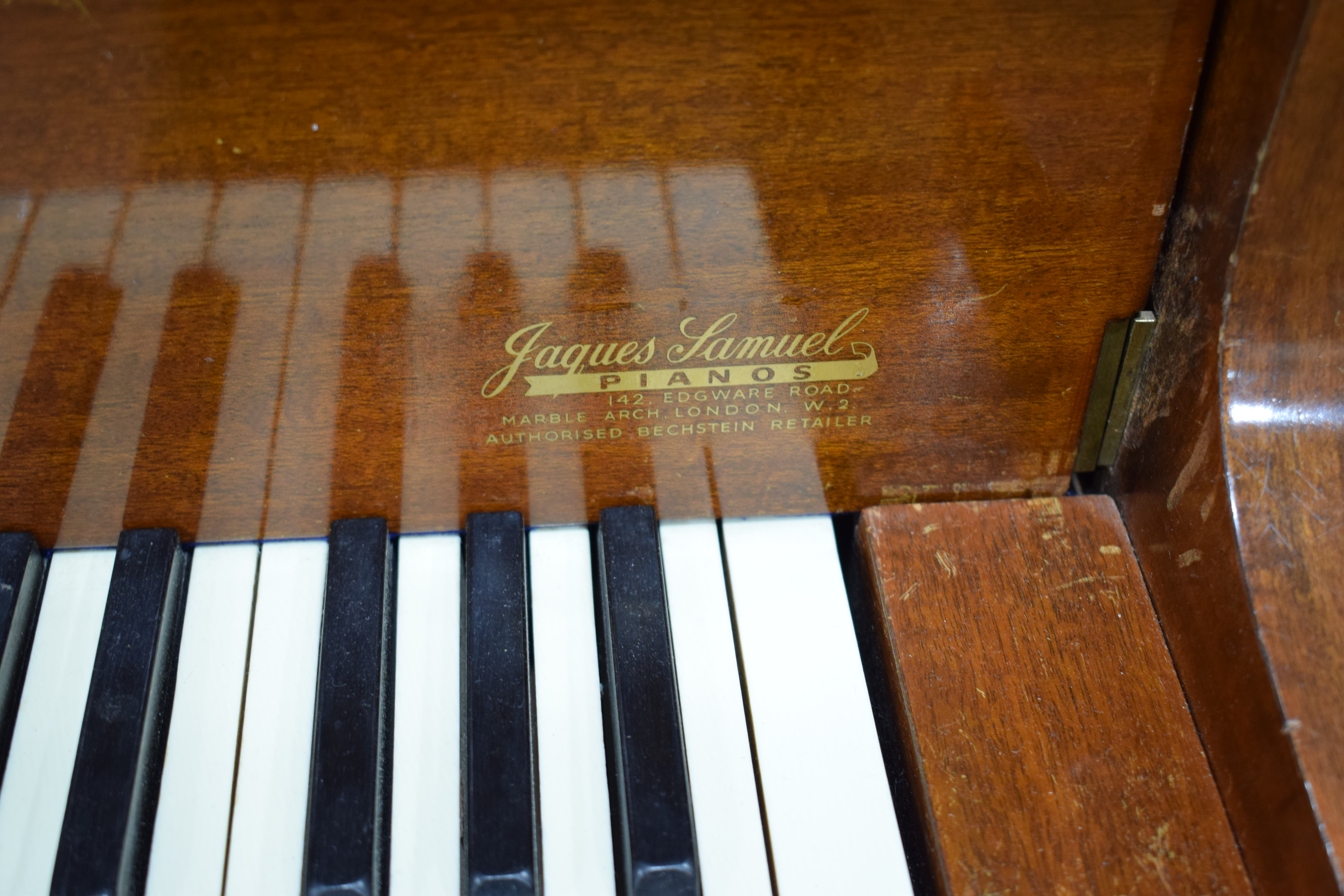 A Bluthner baby grand piano with a mahogany case, c. 1929, No. - Image 7 of 31