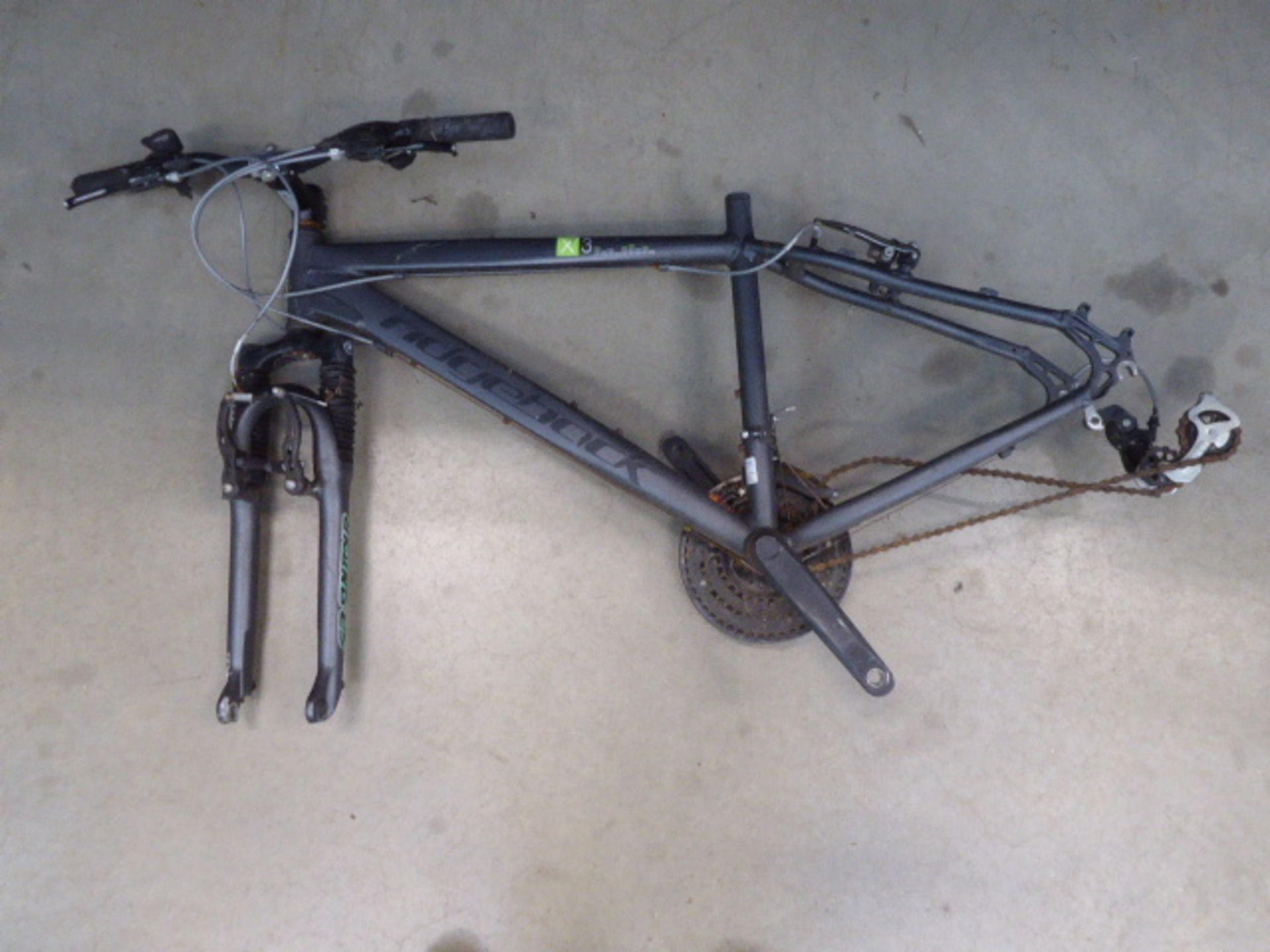 Grey Carerra bike frame