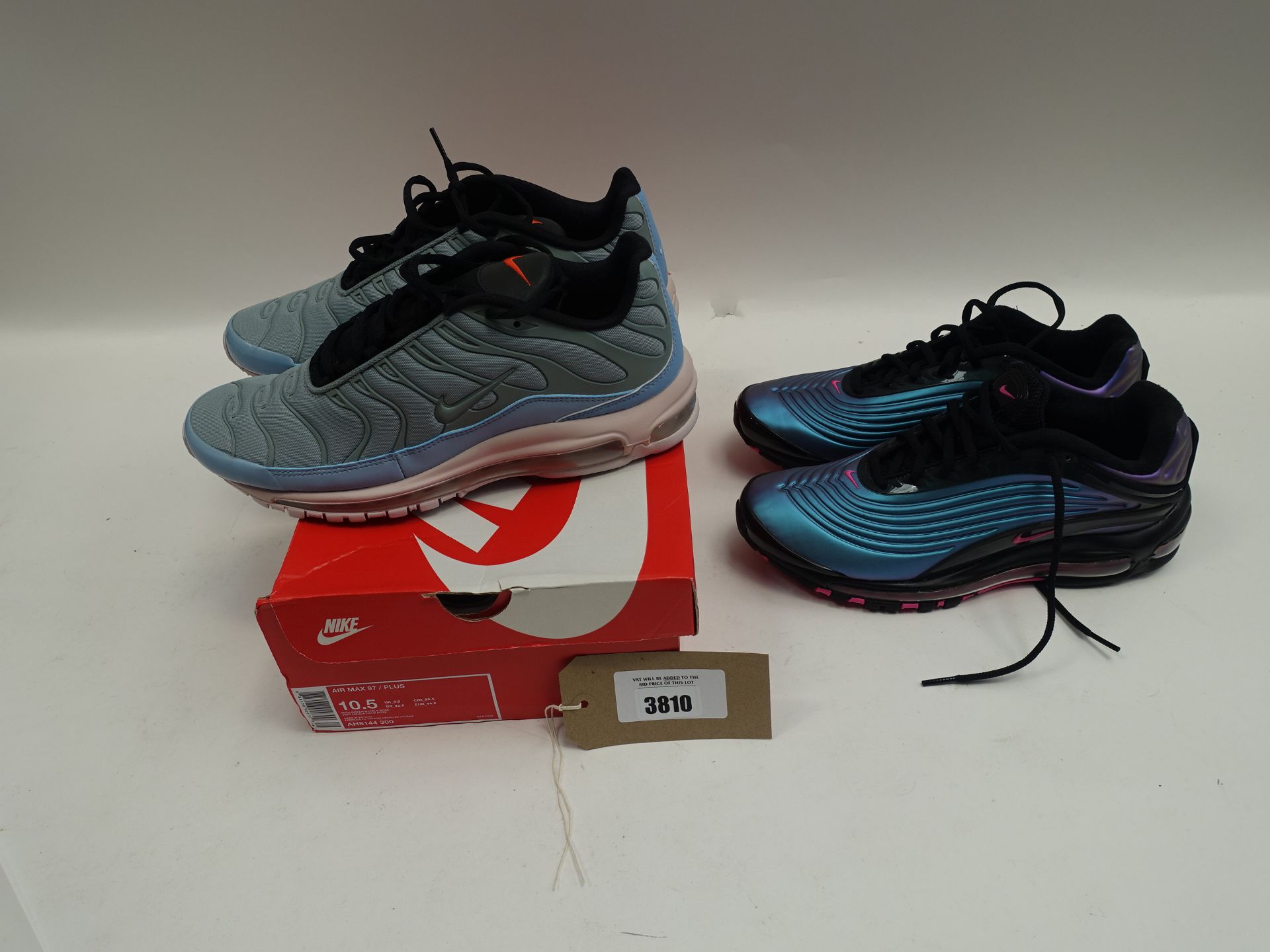 Nike Air Max Deluxe Throwback Future size 8 (used) and Nike Air Max 97 size 9.5