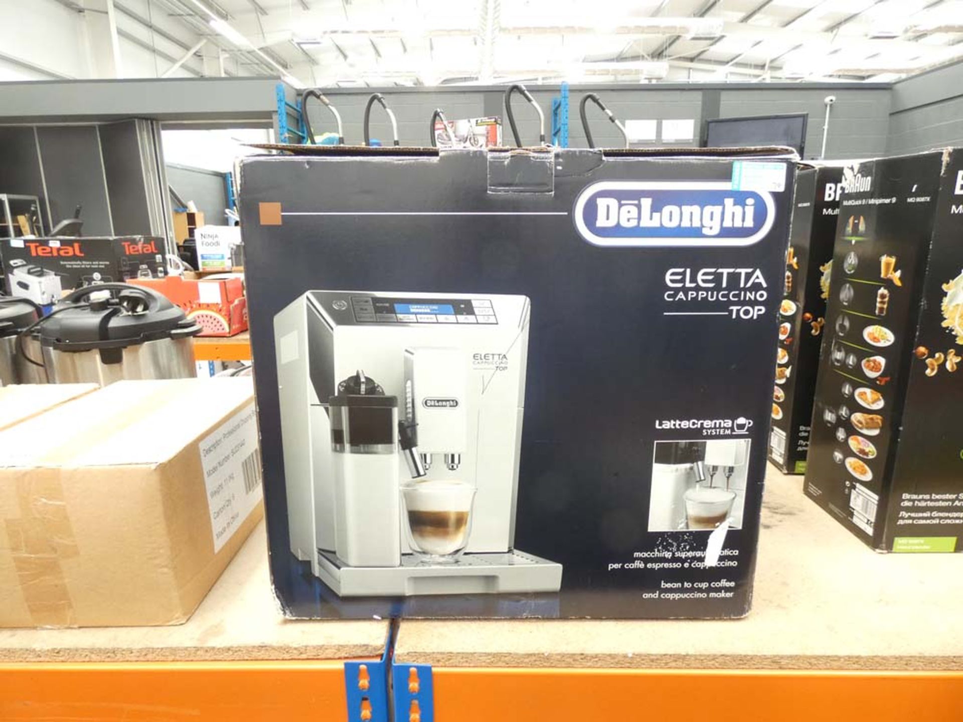 DeLonghi cappuccino coffee dispenser