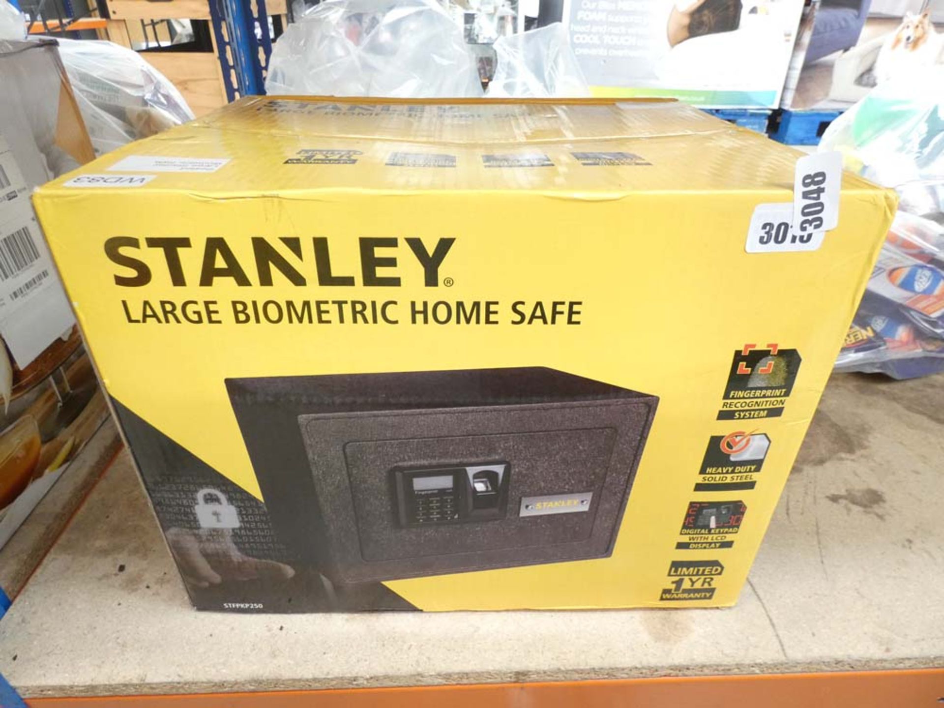 3015 Boxed Stanley large biometric home safe