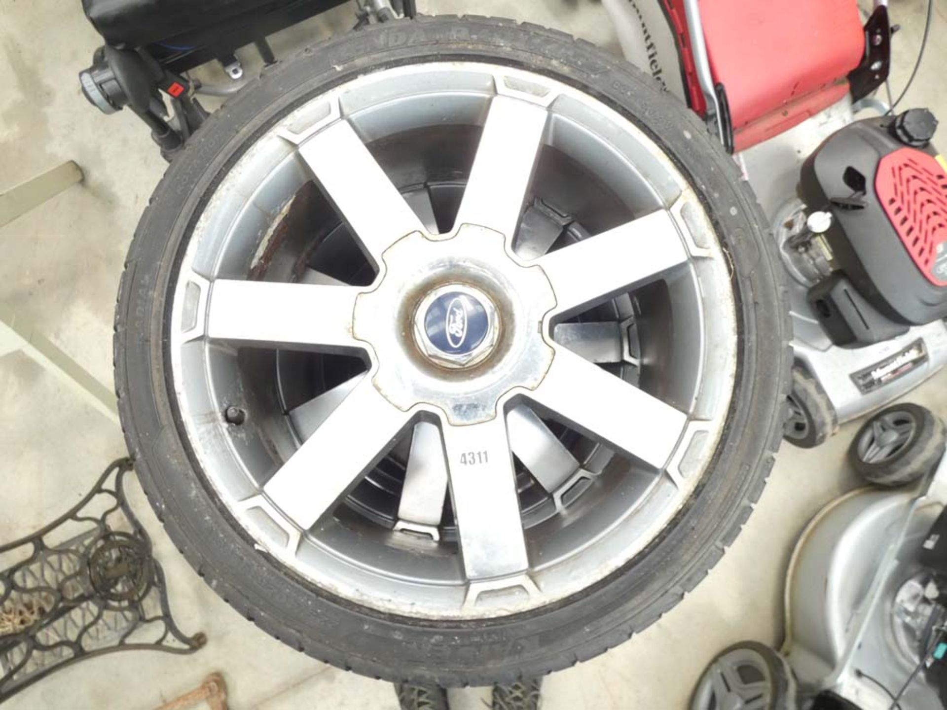 Set of Ford Mondeo 18'' alloy wheels and tyres - Image 2 of 2