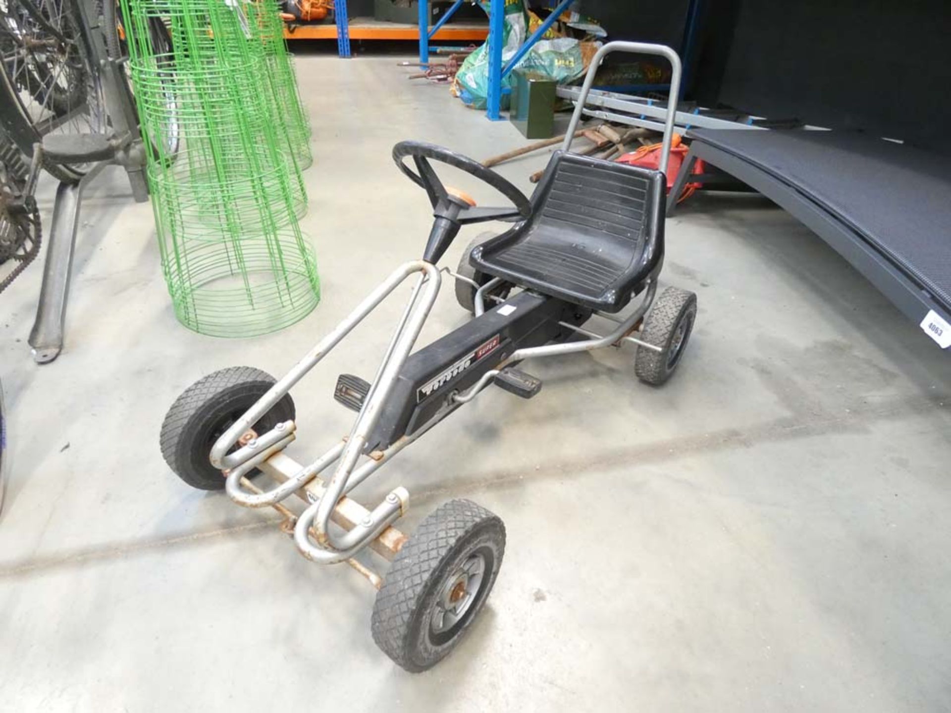 Silver Go Kart