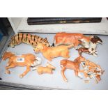 Collection of Beswick and other animals (in need of repair)