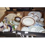 2 boxes of chinaware, cups, plates, etc