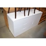 Harveys Furniture white gloss cabinet