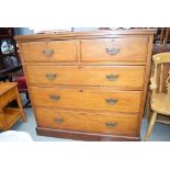 Mahogany 2 over 3 chest of drawers