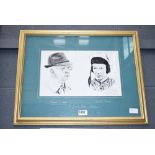 Framed and glazed print 'The Old Winning Double'