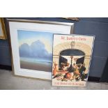 Framed poster of St James' Gate, The Home of Guinness together with a limited edition print of a