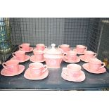 Cage of Botossi porcelain rosa set