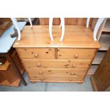 Pine 2 over 3 chest of drawers