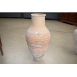 Large pot with wavy line decoration