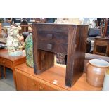 Wooden rustic bedside cabinet